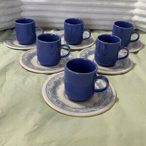 Mini Coffee Cup & Saucer Set - 12-piece